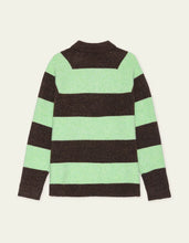 Laden Sie das Bild in den Galerie-Viewer, Les Deux - Striped Melange Knitted Polo - Mountain Grey Melange Sweatshirts Les Deux