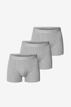 Laden Sie das Bild in den Galerie-Viewer, Bread & Boxers - 3-Pack Boxer Brief - Grey Melange Accessoires Bread & Boxers