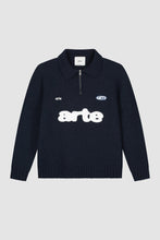 Laden Sie das Bild in den Galerie-Viewer, Arte Antwerp - Polo Sweatshirt - Navy Pullover Arte Antwerp