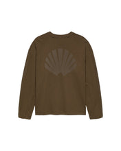 Laden Sie das Bild in den Galerie-Viewer, New Amsterdam - LOGO LONGSLEEVE WAFFLE- BROWN Longsleeves New Amsterdam