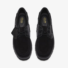 Laden Sie das Bild in den Galerie-Viewer, Clarks - Cleyhill Boat - Schwarzes Wildleder Schuhe Clarks
