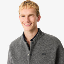 Laden Sie das Bild in den Galerie-Viewer, Lacoste - Wool Bomber Jacket Pullover - Grey Pullover Lacoste