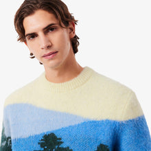 Laden Sie das Bild in den Galerie-Viewer, Lacoste - Alpaka Crewneck Sweater - Green/Blue Pullover Lacoste