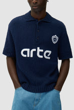 Laden Sie das Bild in den Galerie-Viewer, Arte Antwerp - Football Knit Shirt - Blue T-Shirts Arte Antwerp