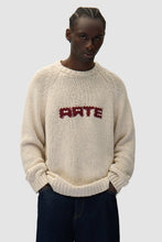 Laden Sie das Bild in den Galerie-Viewer, Arte Antwerp - Pixel Front Knit Sweater - Cream Pullover Arte Antwerp