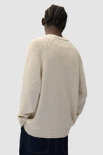 Laden Sie das Bild in den Galerie-Viewer, Arte Antwerp - Pixel Front Knit Sweater - Cream Pullover Arte Antwerp