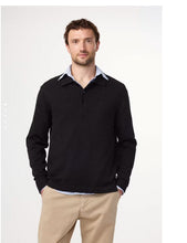Laden Sie das Bild in den Galerie-Viewer, NN07 - Randy Polo - Black Sweatshirts NN07