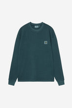 Laden Sie das Bild in den Galerie-Viewer, Carhartt WIP - L/S Vista Waffle Sweatshirt - Deep Lagoon Sweatshirts Carhartt WIP