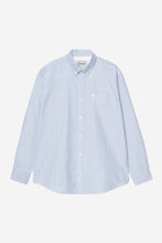 Laden Sie das Bild in den Galerie-Viewer, Carhartt - L/S Cassel Shirt - Bleach Stripe Hemden Carhartt WIP