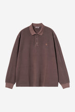 Laden Sie das Bild in den Galerie-Viewer, Carhartt WIP - L/S Waffle Rugby Shirt - Palisander, Garment dyed Sweatshirts Carhartt WIP