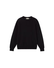 Laden Sie das Bild in den Galerie-Viewer, Thinking MU - Khem Heart Knit Sweater - Black Sweatshirts Thinking MU