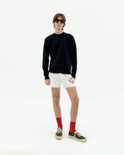 Laden Sie das Bild in den Galerie-Viewer, Thinking MU - Khem Heart Knit Sweater - Black Sweatshirts Thinking MU