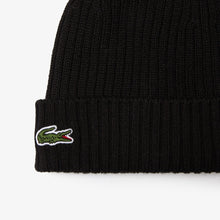 Laden Sie das Bild in den Galerie-Viewer, Lacoste - Beanie - Black Accessoires Lacoste