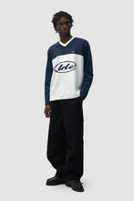 Laden Sie das Bild in den Galerie-Viewer, Arte Antwerp - Circle Logo Longsleeve - White/Navy Longsleeves Arte Antwerp