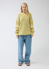Laden Sie das Bild in den Galerie-Viewer, New Amsterdam - Logo Crew Knit - Apple Green Sweatshirts New Amsterdam