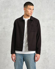 Laden Sie das Bild in den Galerie-Viewer, Wax London - Coleman Weave Cotton Jacket - Black Jacken Wax London