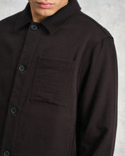Laden Sie das Bild in den Galerie-Viewer, Wax London - Coleman Weave Cotton Jacket - Black Jacken Wax London