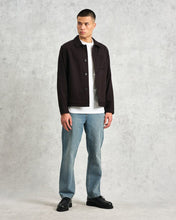 Laden Sie das Bild in den Galerie-Viewer, Wax London - Coleman Weave Cotton Jacket - Black Jacken Wax London