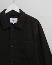 Laden Sie das Bild in den Galerie-Viewer, Wax London - Coleman Weave Cotton Jacket - Black Jacken Wax London