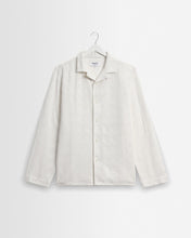 Laden Sie das Bild in den Galerie-Viewer, Wax London - Corey - Check Cotton Shirt - Off White Dobby Hemden Wax London