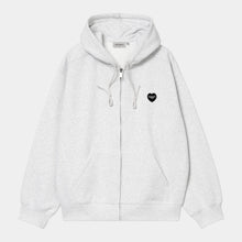 Laden Sie das Bild in den Galerie-Viewer, Carhartt WIP - Hooded Heart II Hartt Sweat Jacket - Ash Heather Sweatshirts Carhartt WIP
