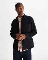 Laden Sie das Bild in den Galerie-Viewer, Wax London - Romer Overshirt - Black Hemden Wax London