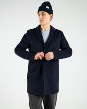 Laden Sie das Bild in den Galerie-Viewer, Wemoto - Corbyn Wool Felt Coat - Navy Blue Jacken Wemoto