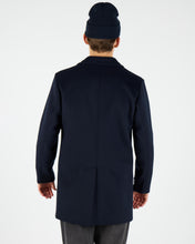 Laden Sie das Bild in den Galerie-Viewer, Wemoto - Corbyn Wool Felt Coat - Navy Blue Jacken Wemoto