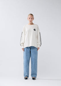 New Amsterdam - Knitted Logo Longsleeve - Ecru Longsleeves New Amsterdam