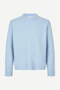 Samsøe Samsøe - Isak Knit Sweater 15010 - Subdued Blue Pullover Samsøe Samsøe