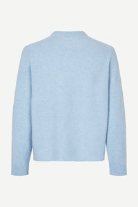 Samsøe Samsøe - Isak Knit Sweater 15010 - Subdued Blue Pullover Samsøe Samsøe