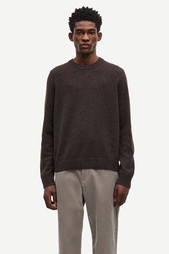 Samsøe Samsøe - Isak Knit Sweater - Turkish Coffee Pullover Samsøe Samsøe
