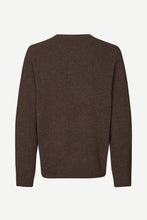 Laden Sie das Bild in den Galerie-Viewer, Samsøe Samsøe - Isak Knit Sweater - Turkish Coffee Pullover Samsøe Samsøe
