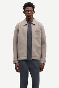 Samsøe Samsøe - Hannes Full Zip - Elephant Skin Pullover Samsøe Samsøe