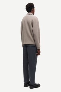 Samsøe Samsøe - Hannes Full Zip - Elephant Skin Pullover Samsøe Samsøe