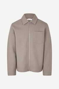 Samsøe Samsøe - Hannes Full Zip - Elephant Skin Pullover Samsøe Samsøe