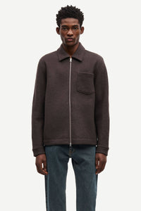 Samsøe Samsøe - Hannes Full Zip - Turkish Coffee Pullover Samsøe Samsøe