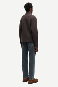 Samsøe Samsøe - Hannes Full Zip - Turkish Coffee Pullover Samsøe Samsøe