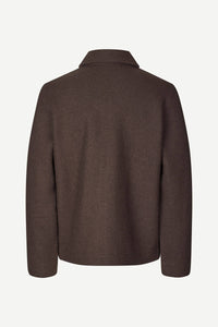 Samsøe Samsøe - Hannes Full Zip - Turkish Coffee Pullover Samsøe Samsøe