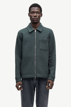 Laden Sie das Bild in den Galerie-Viewer, Samsøe Samsøe - Hannes Full Zip - Dark Evergreen Pullover Samsøe Samsøe

