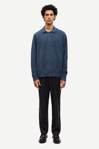 Samsøe Samsøe - Sanino Polo - Midnight Navy Pullover Samsøe Samsøe