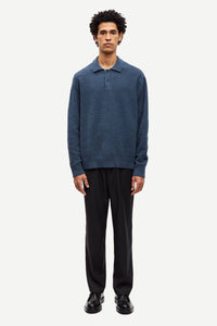 Samsøe Samsøe - Sanino Polo - Midnight Navy Pullover Samsøe Samsøe