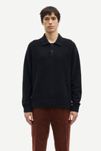 Laden Sie das Bild in den Galerie-Viewer, Samsøe Samsøe - Sanino Polo - Black Pullover Samsøe Samsøe
