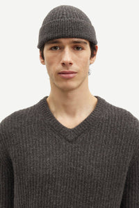 Samsøe Samsøe - Sakoji V-Neck 15329 - Volcanic Ash Pullover Samsøe Samsøe