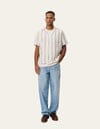 Laden Sie das Bild in den Galerie-Viewer, Les Deux - Lawson Stripe SS Shirt - Eggnog White Hemden Les Deux
