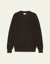 Laden Sie das Bild in den Galerie-Viewer, Les Deux - Rib Crewneck Knit - Mole Brown Sweatshirts Les Deux
