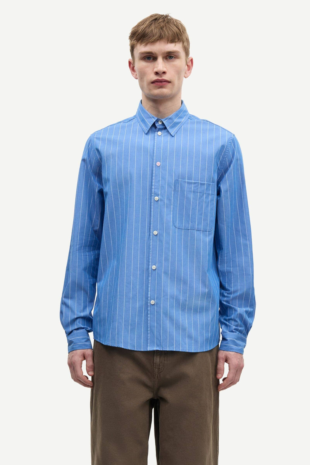 Samsøe Samsøe - Saryan J Shirt - Bright Cobalt St. Hemden Samsøe Samsøe
