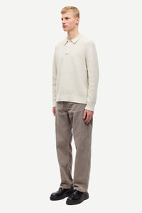Samsøe Samsøe - Sanicolas Polo - Silver Birch Pullover Samsøe Samsøe