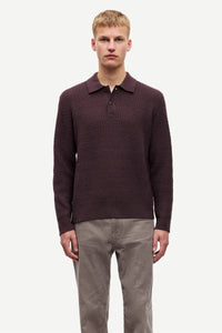 Samsøe Samsøe - Sacaiden Polo - Raisin Pullover Samsøe Samsøe