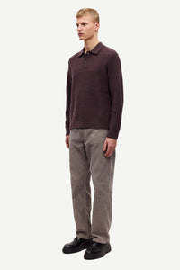 Samsøe Samsøe - Sacaiden Polo - Raisin Pullover Samsøe Samsøe